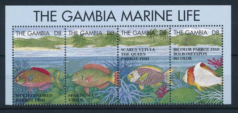 [32204] Gambia 1995 Marine Life Fish MNH