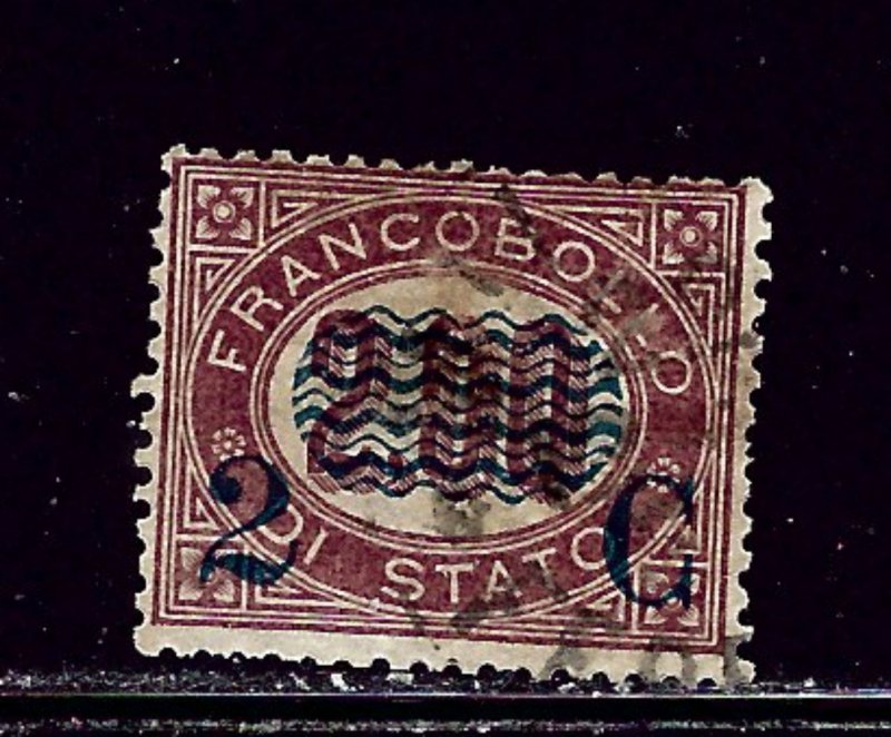 Italy 42 Used 1878 surcharge