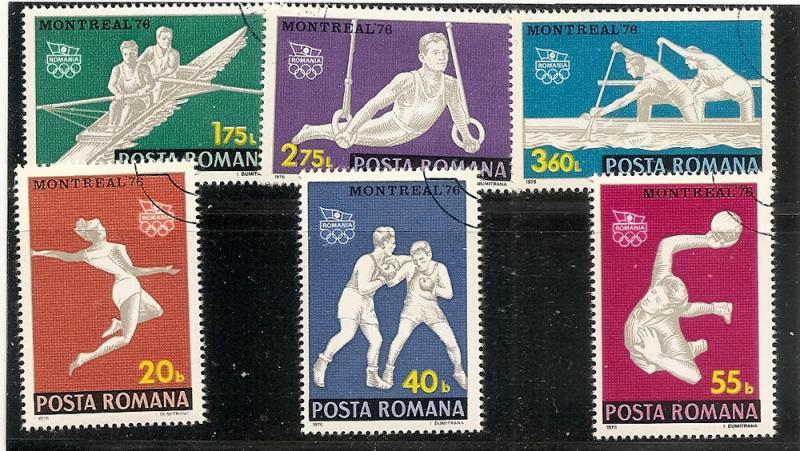 Romania 2629-34 Used CTO 1976 Olympic Games