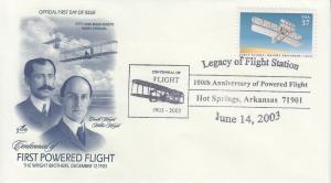 2003 First Flight Centennial Hot Springs  Pictorial Artcraft