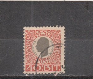 Danish West Indies  Scott#  35  Used  (1905 King Christian IX)