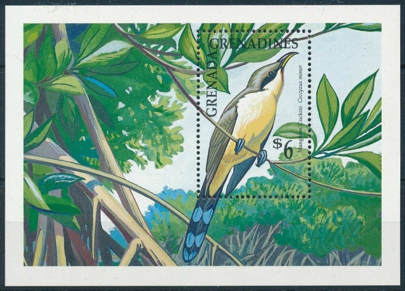 [108810] Grenada Grenadines 1990 Bird vogel oiseau Mangrove Cuckoo Sheet MNH