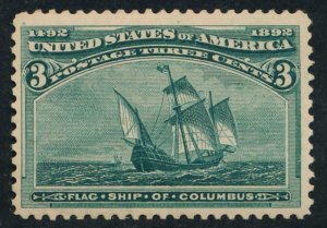 US 232 MINT F-VF NEVER HINGED (NH) GUM SKIPS