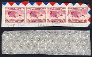 Newfoundland SG285 15c Claret Perf 12.5 Cat 34 pounds