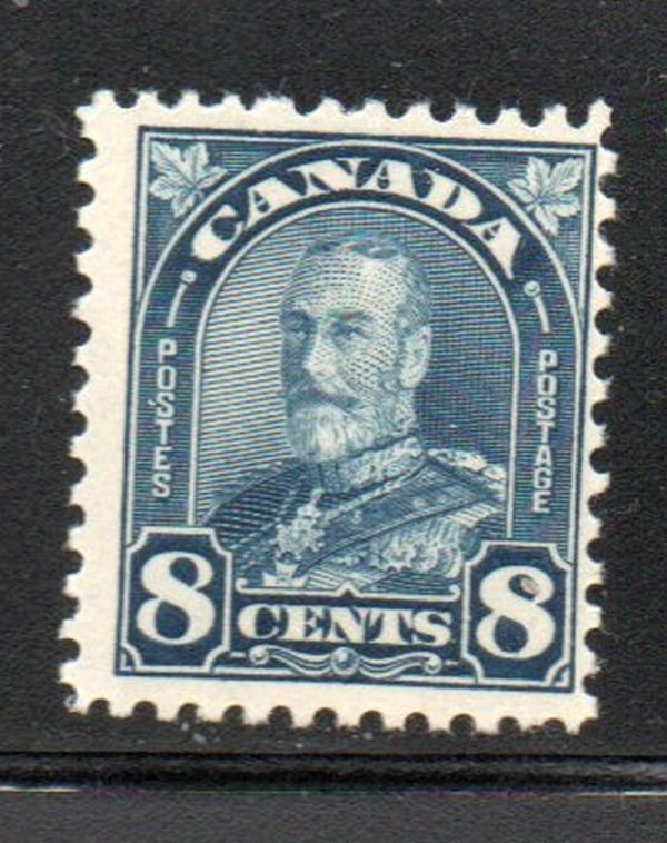 Canada Sc 171 1930 8c dark blue G V arch issue tamp mint NH