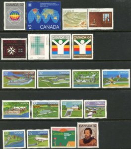 CANADA Sc#976//1008 1983 Year Nearly Complete OG Mint NH