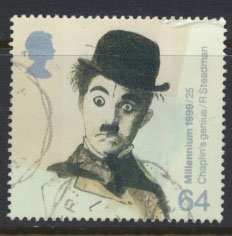 Great Britain SG 2095  SC# 1862  Used Entertainers Tale  Charlie Chaplin