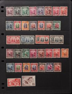 SARAWAK 1945-52 KGVI Used Collection. SG cat £348.