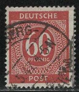 Germany AM Post Scott # 552, used, variation color