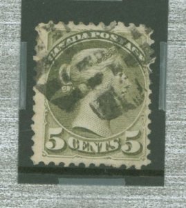 Canada #38av Used Single