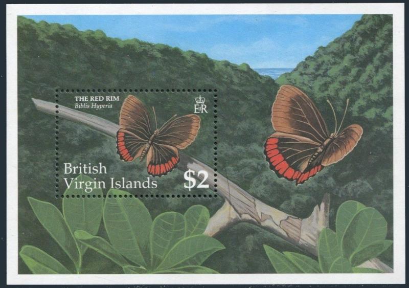 Br Virgin Isls 711-718,719-720,MNH.Michel 729-735,Bl.67-68. Butterflies 1991.