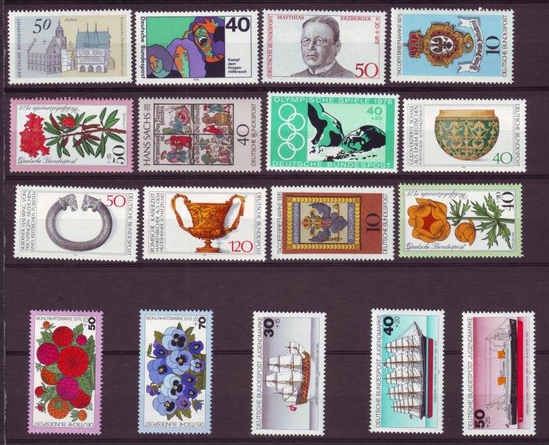 J12912 JLstamps 1975-6 germany mnh #various $11.00+ scv,