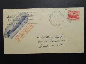 US 1948 USS Shennandoah ZFI Cachet Airmail Cover / Lamber Field - Z6943