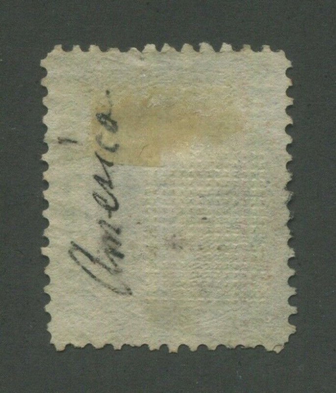 1867 United States Postage Stamp #91 Used Cork Cancel