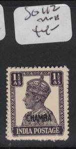 India Chamba SG 112 MNH (3drl) 