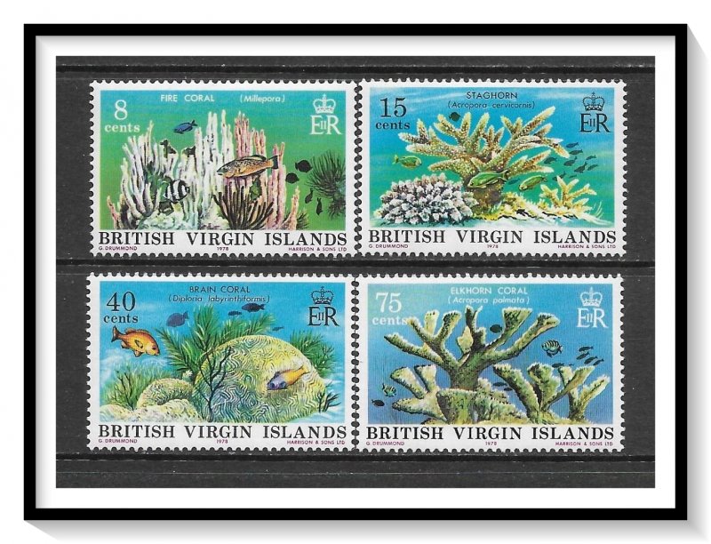 British Virgin Islands #333-336 Corals Set MNH
