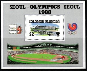 SOLOMON ISLANDS SGMS635 1988 OLYMPIC GAMES MNH