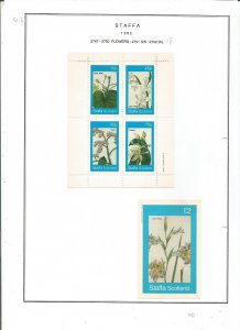 STAFFA - 1982 - Flowers - Sheets - Mint Light Hinged - Private Issue