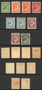 Niger Coast S51/56 No Wmk Set inc shades Mint (a bit mixed) about Cat 170 pounds