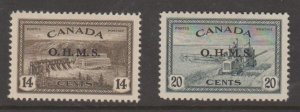 Canada Scott #O6-O7-O8 Official Stamp - Mint Set