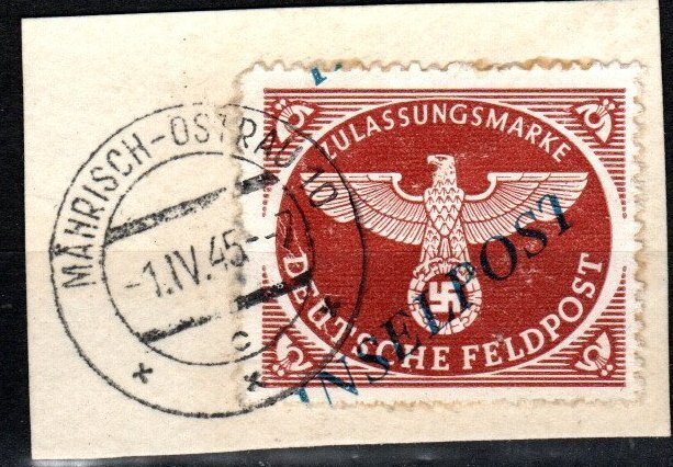 Germany Inselpost 1945 cancel (X1605)