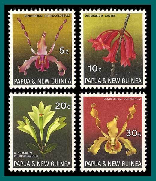 Papua New Guinea 1969 Orchids, MNH 287-290,SG159-SG162