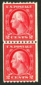 U.S. #487 MINT PAIR OG HR