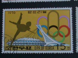 ​KOREA STAMP-1976-SC#1469-74 OLYMPIC GAMES MONTREAL'76-CANADA CTO STAMPS VF