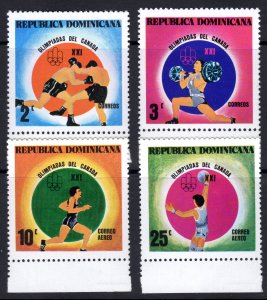 Dominican Republic 1976 Sc#775/776+C248/C249 MONTREAL OLYMPIC GAMES Set (4) MNH