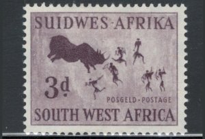 South West Africa 1960 Rhinoceros Hunt 3p Scott # 263 MH