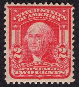 US #319 Very Fine, w/Original Gum, Never Hinged.