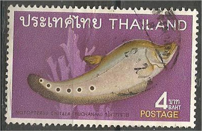 THAILAND, 1968, used 4b, Fish Scott 508