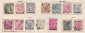 AUSTRIA OCCUPATION STAMPS AMAZING OLD COLLECTION ON PAGES! BIN AAA