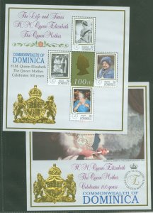 Dominica #2160-2161 Mint (NH) Souvenir Sheet (Queen) (Royalty)