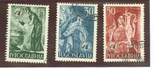 Yugoslavia #375-77 Used Single (Complete Set)