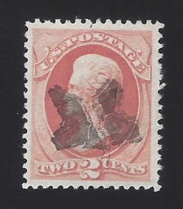 US #178 1875 Vermillion Perf 12 Used VF SCV $15