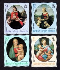 British Virgin Islands 458-461 Mint NH MNH Christmas!