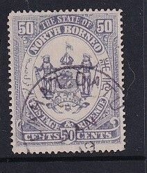 1894 North Borneo 50c FU Sg82