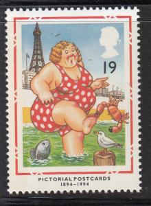 Great Britain 1994 MNH Scott #1553 19p Bather at Blackpool - Postcards