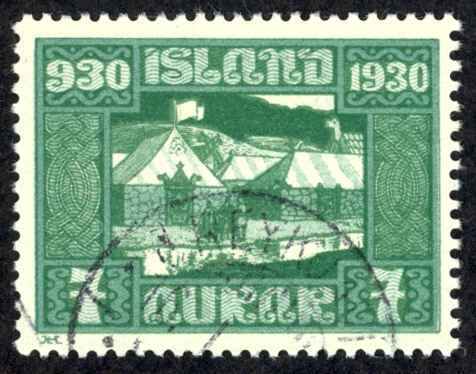 Iceland Sc# 154 Used 1930 7a Definitives