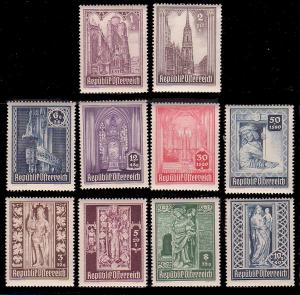 Austria B189 - B198 MNH