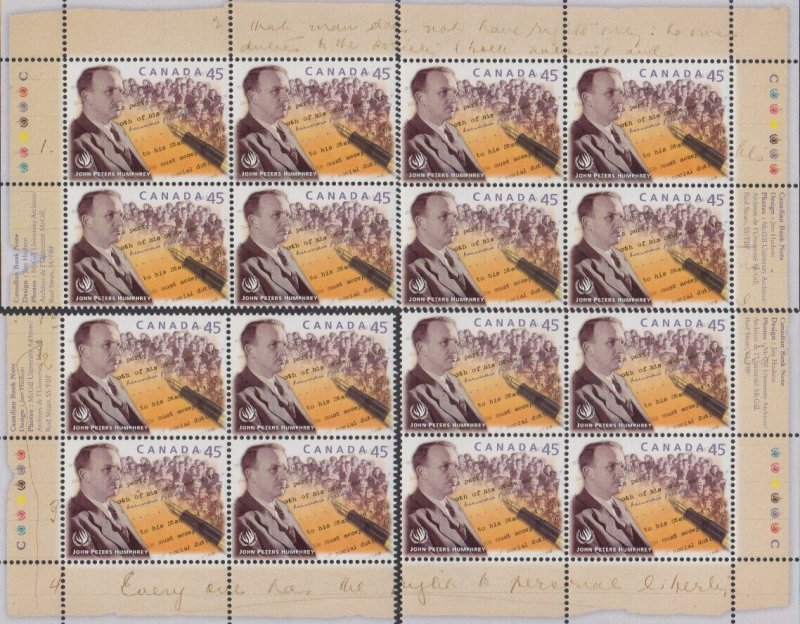 Canada UNITRADE MNH  #  1761      Match set