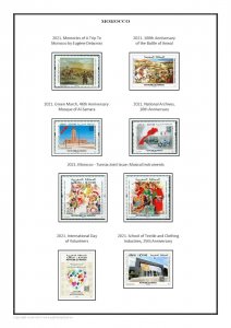 Morocco 2020-2022 PDF (DIGITAL)  STAMP ALBUM PAGES