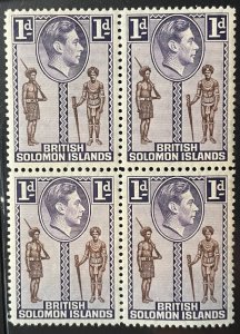 British Solomon Islands, Scott 68, Block, Mint NH