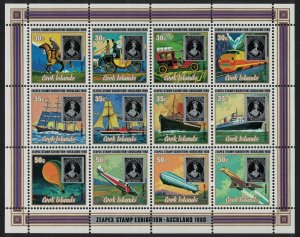 Cook Is. Zeppelin Concorde Rowland Hill 'Zeapex 80' MS 1980 MNH SG#MS699