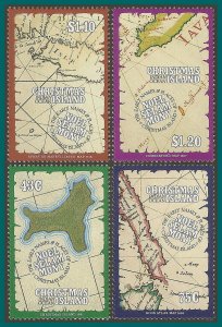 Christmas Island 1991 Maps, MNH 307-310,SG326-SG329