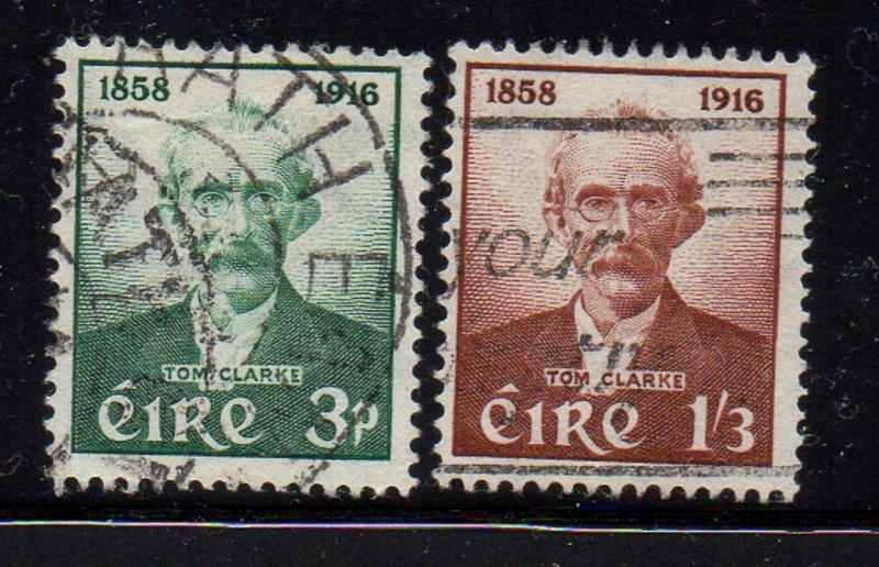 Ireland Sc 165-6 1958 Thomas Clarke stamp set used