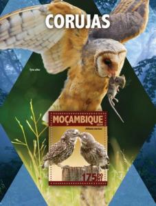 MOZAMBIQUE 2016 SHEET OWLS BIRDS