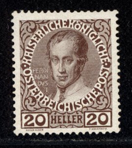 Austria 1908  Scott #117A MH