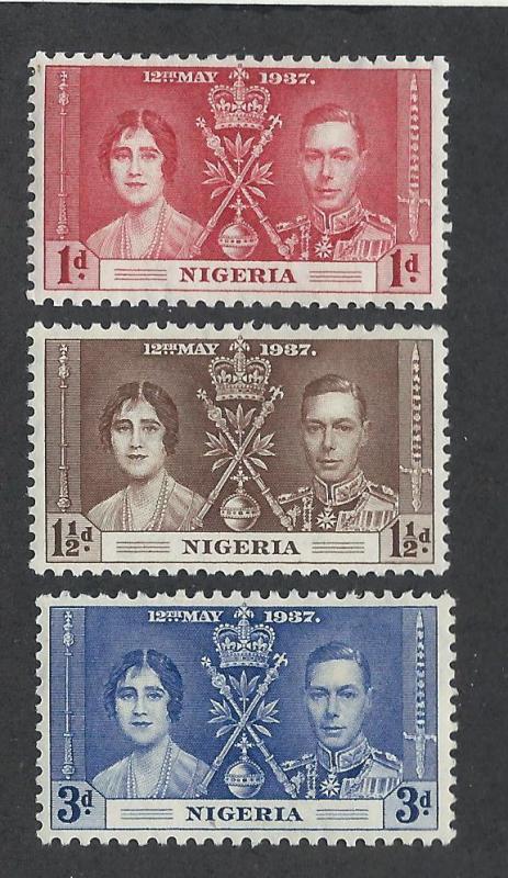 NIGERIA SC# 50-2 F-VF OG 1937